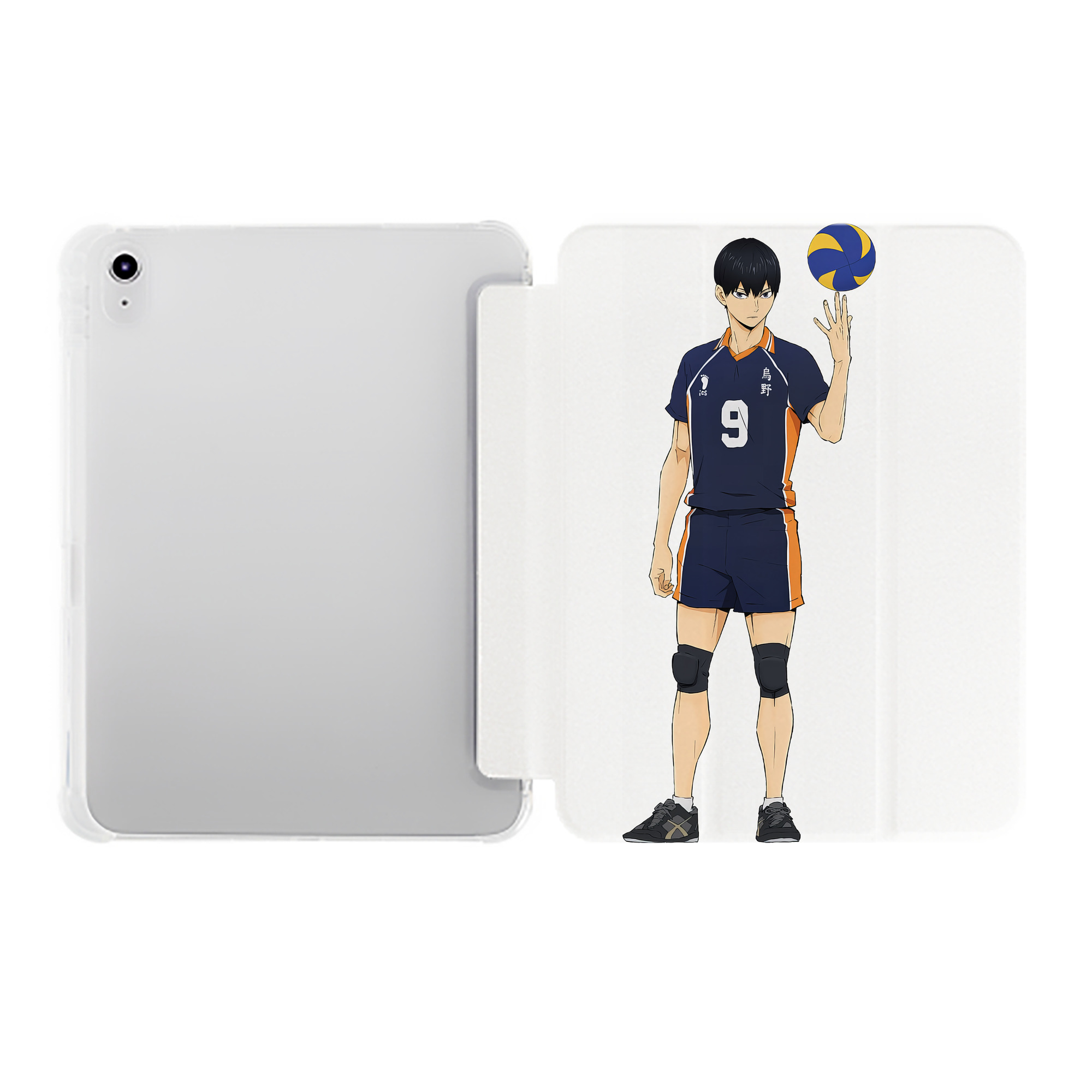 （画像用） ハイキュー!! Haikyu!! IPad ケース ペン収納付き 三つ折りスタンド PUレザー×シリコン 対応機種9.5/10.5/10.9インチ